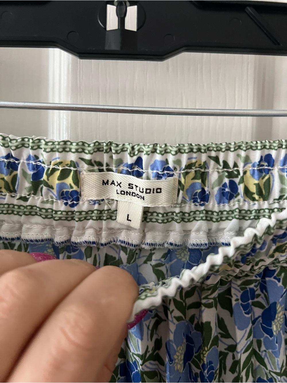 Max Studio Floral Pleated Maxi Skirt - Picture 2 of 4